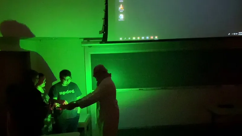 Lasers and Chalk Dust